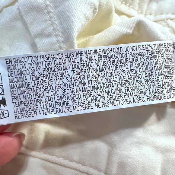 Forever 21-NWT-Small-Velvety Distressed Hippie Fringed High Waist Bell Bottom - Picture 16 of 16